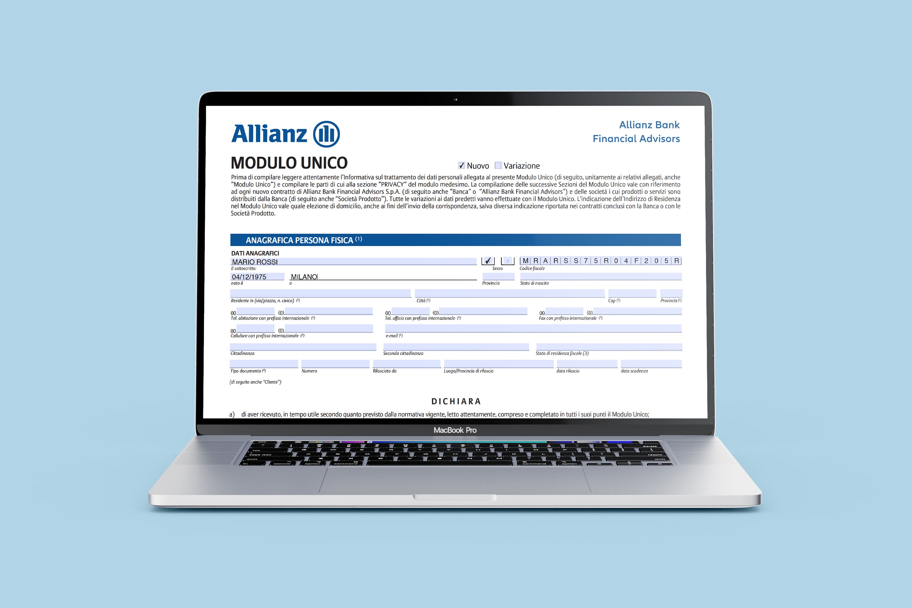 allianz computer modulo unico online