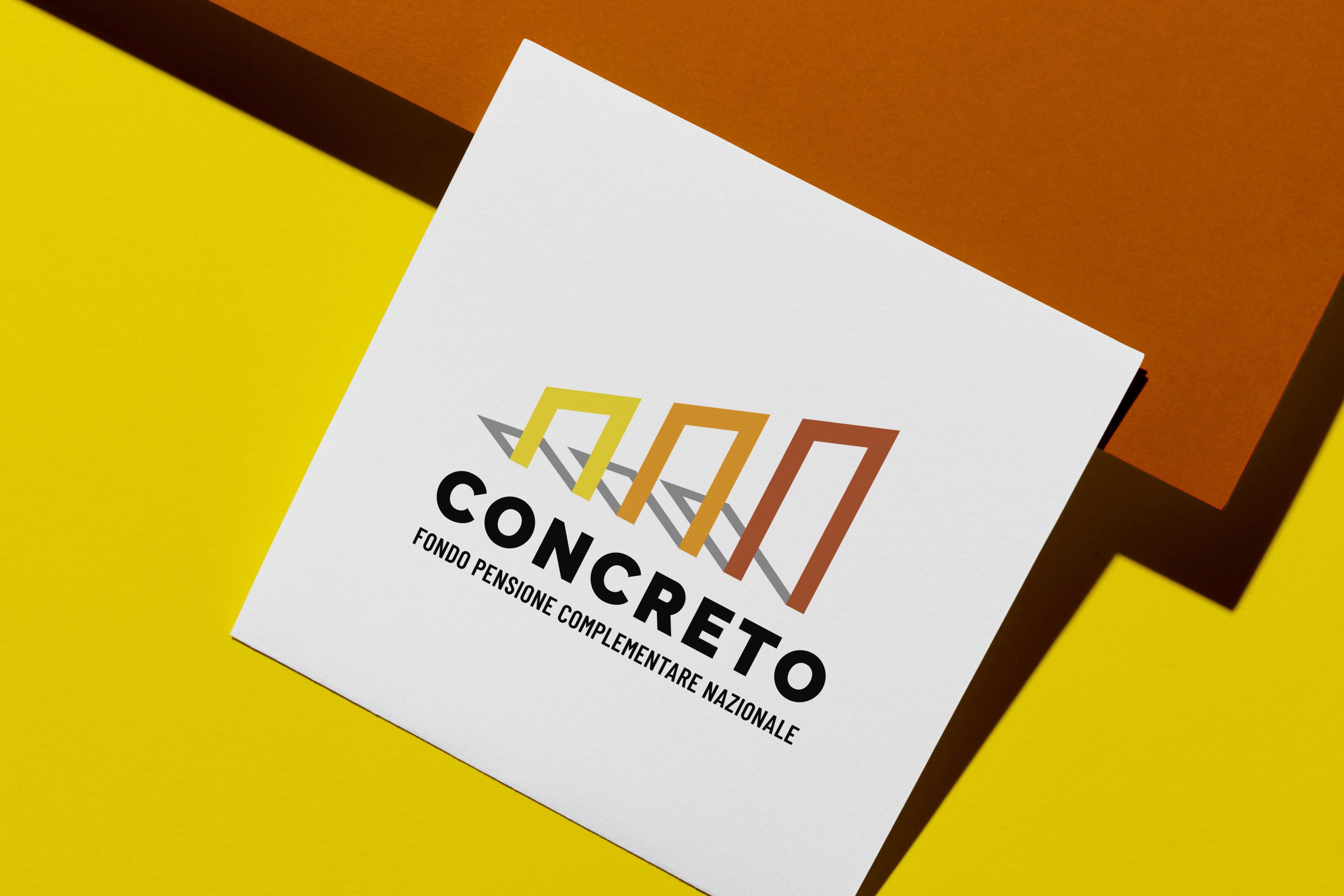 logo colori fondo concreto