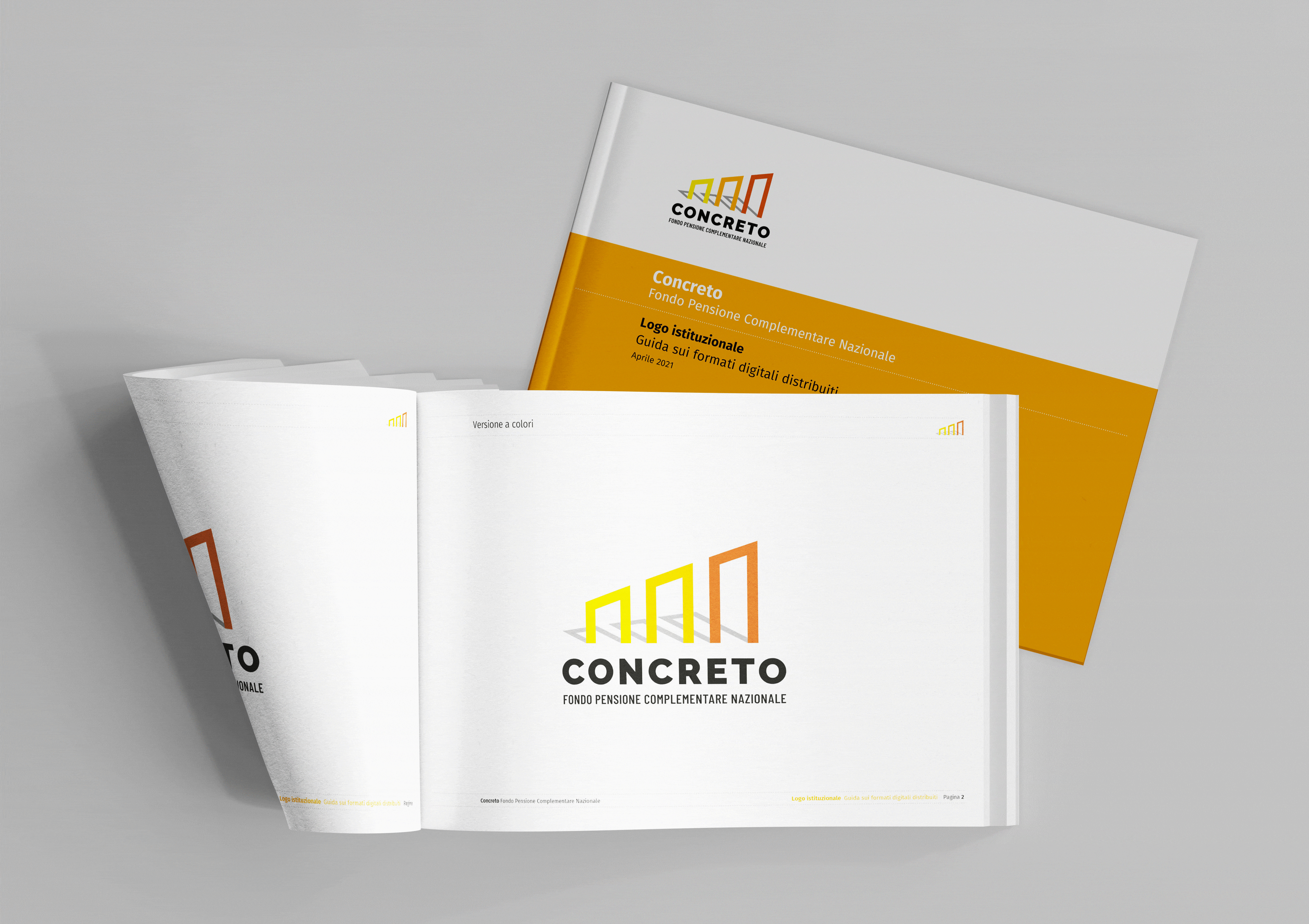 animazione creazione logo concreto